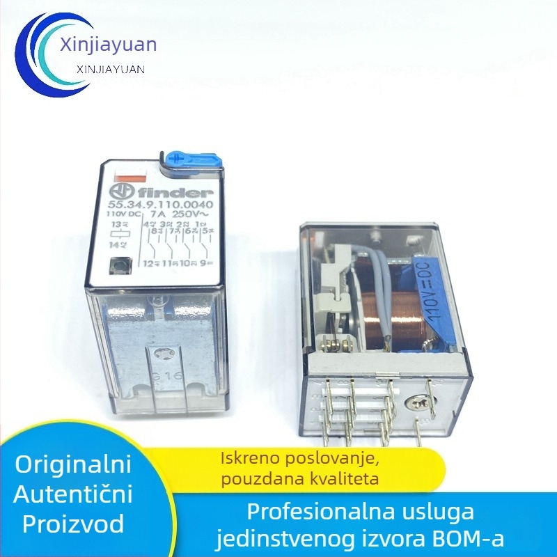 Fende elektromagnetsko rele velikog kapaciteta 55.34.9.110.0040 DC110V 4-grupno prebacivanje 7A Finder
