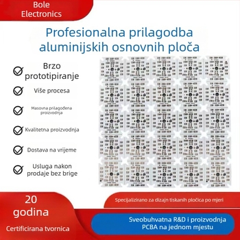LED PCB s aluminijskom podlogom, jednostrani i dvostrani, SMD zavarivanje