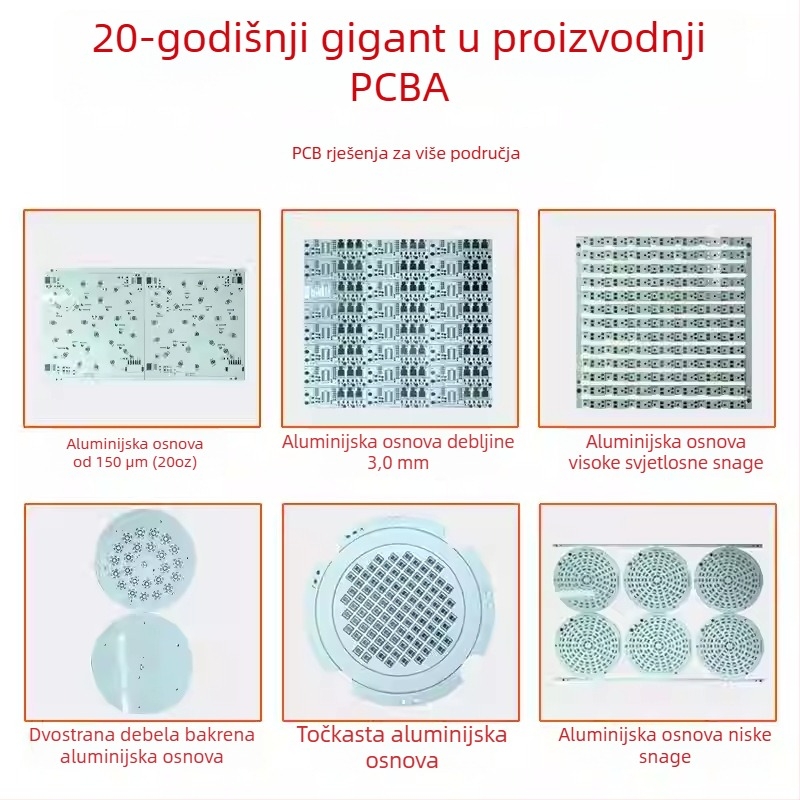 LED PCB s aluminijskom podlogom, jednostrani i dvostrani, SMD zavarivanje