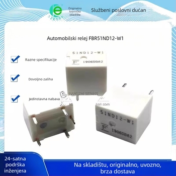 TF rele FBR51ND12-W1, automobilno rele, 5 pinova, 1 set konverzije, FBR51ND12-WL