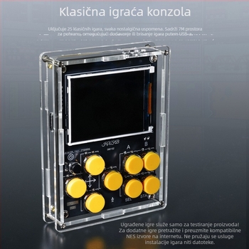Prijenosni DIY komplet elektronike: vremenski sat, glazbeni spektar, Xiaozhi AI robot, NES prijenosna igriva konzola