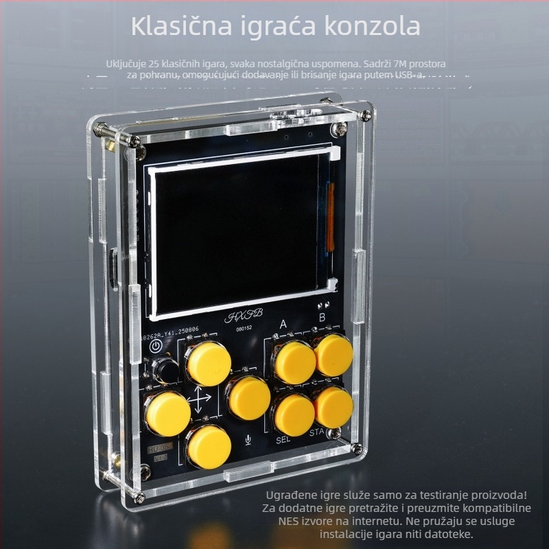 Prijenosni DIY komplet elektronike: vremenski sat, glazbeni spektar, Xiaozhi AI robot, NES prijenosna igriva konzola