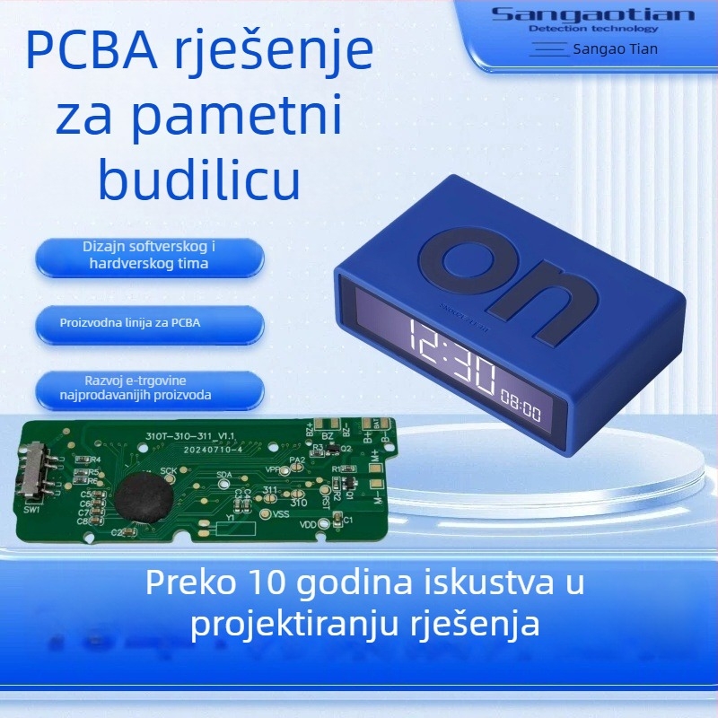 Razvoj matične ploče za pametni budilnik, dizajn i proizvodnja PCBA ploča.