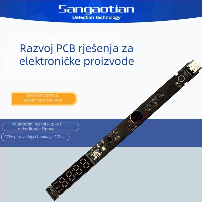 Razvoj matične ploče za pametni budilnik, dizajn i proizvodnja PCBA ploča.