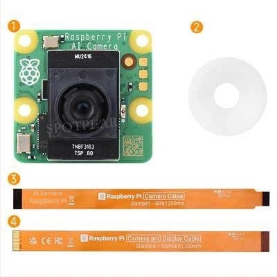 Raspberry Pi AI kamera s IMX500 12 MP i integriranim RP2040