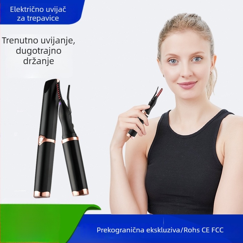 Grijač za trepavice, prijenosni, punjivi, električni uređaj za dugotrajnu kovrču
