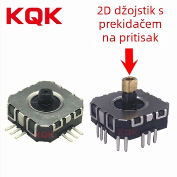 KQK Rocker prekidač: 360° mini joystick s potenciometrom 11×11, 3D usmjereni upravljač za gamepad / selfie štapić