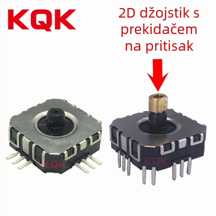 KQK Rocker prekidač: 360° mini joystick s potenciometrom 11×11, 3D usmjereni upravljač za gamepad / selfie štapić