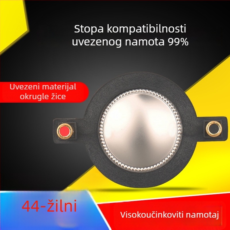 Visokotonac: zavojnica zvučnika s okruglom žicom i titanovom membranom, promjer 44,4 mm, 44-core sklop zvučnika – dijelovi za popravak