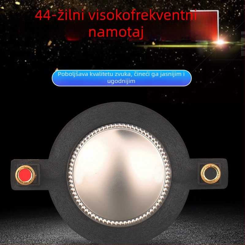 Visokotonac: zavojnica zvučnika s okruglom žicom i titanovom membranom, promjer 44,4 mm, 44-core sklop zvučnika – dijelovi za popravak
