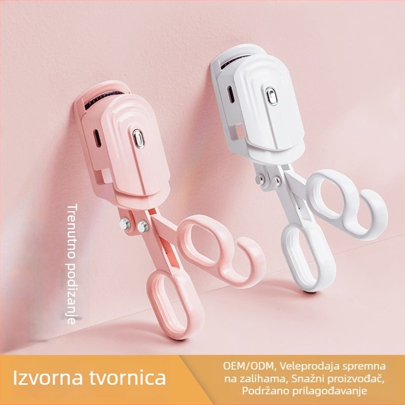 Električni grijani uvijač za trepavice, tri razine temperature, USB punjenje