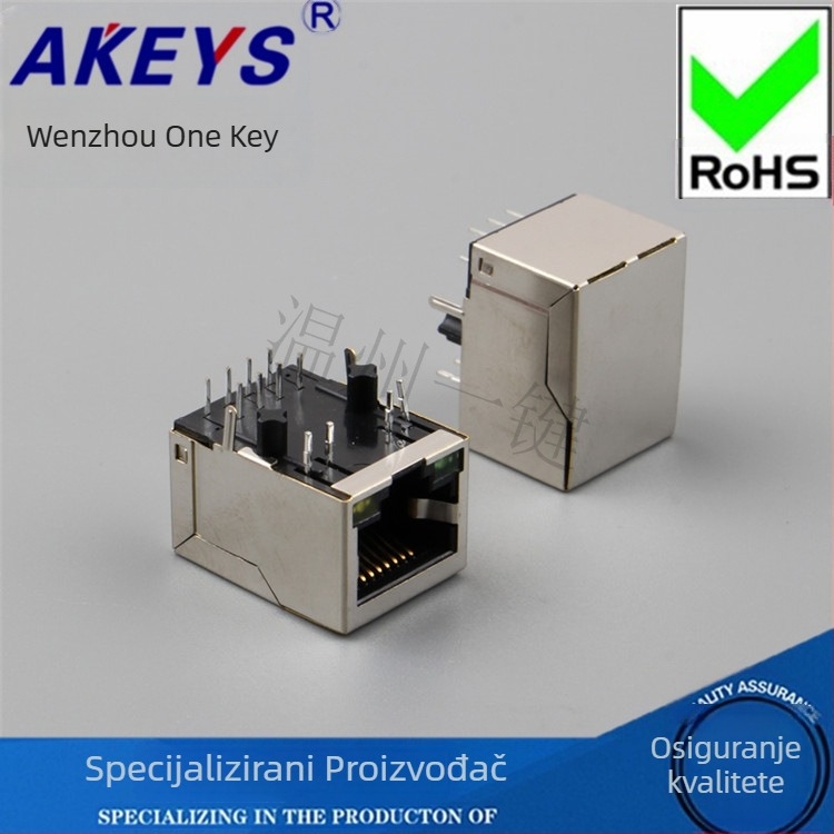 KLB-HR91105A-100 Mbps Mrežno sučelje s RJ45 utičnicom, LED indikatorom i transformatorom s filtrom