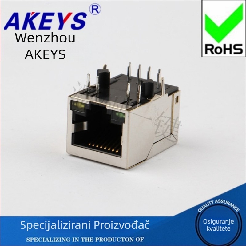 KLB-HR91105A-100 Mbps Mrežno sučelje s RJ45 utičnicom, LED indikatorom i transformatorom s filtrom