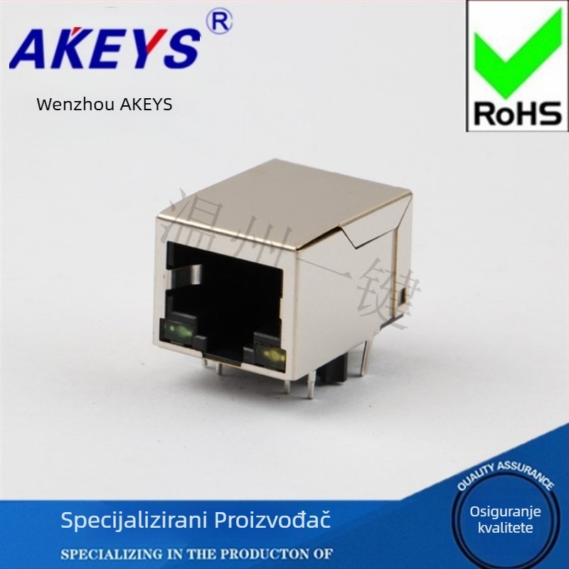 KLB-HR91105A-100 Mbps Mrežno sučelje s RJ45 utičnicom, LED indikatorom i transformatorom s filtrom