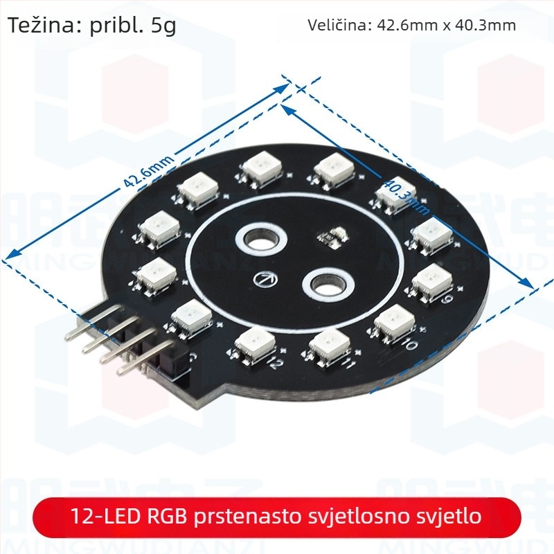 RGB LED panel modul za Arduino programski komplet, kompatibilan s 8051 mikrokontrolerom i ESP32