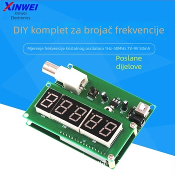 Kristalni oscilator 1 Hz–50 MHz, mjerenje frekvencije, napajanje 7 V–9 V, 50 mA, DIY komplet za frekvimetar