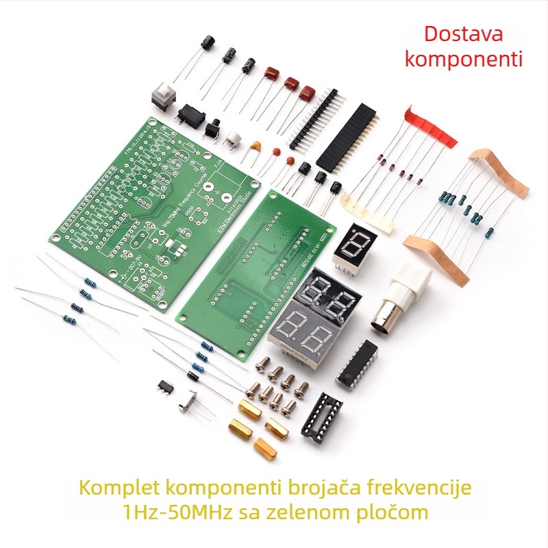 Kristalni oscilator 1 Hz–50 MHz, mjerenje frekvencije, napajanje 7 V–9 V, 50 mA, DIY komplet za frekvimetar
