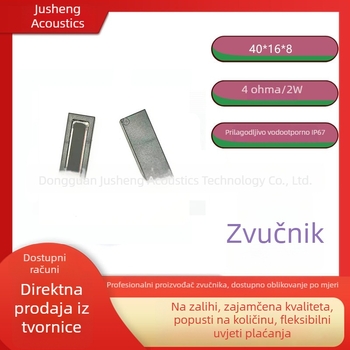 JS 1134 Visokoučinkovit vodootporni rog zvučnik, dimenzije 40×16×8 mm