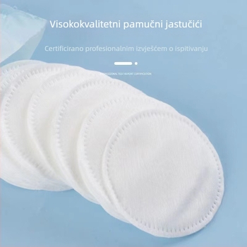 Jednokratni dvostrano pamukasti tamponi za uklanjanje šminke i čišćenje lica, mokri kompresi