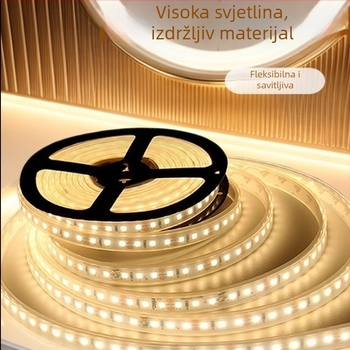 LED traka visokog sjaja, vodootporna za vanjsku upotrebu, linearna traka za dnevni boravak na stropu s toplom bijelom bojom