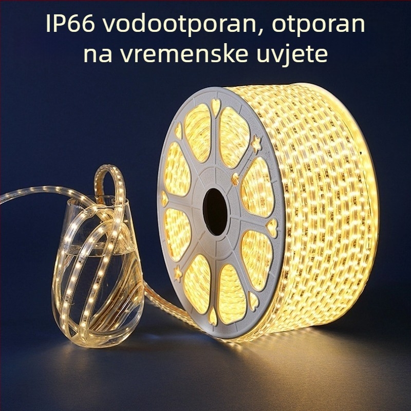 LED traka visokog sjaja, vodootporna za vanjsku upotrebu, linearna traka za dnevni boravak na stropu s toplom bijelom bojom