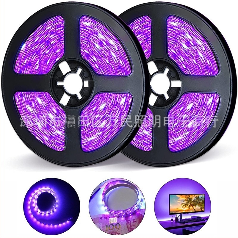 12V UV LED trak s 60 LED (5050/2835), vodootporan, snop 120°, ručno podešavanje jačine, sterilizacija i verifikacija novčanica