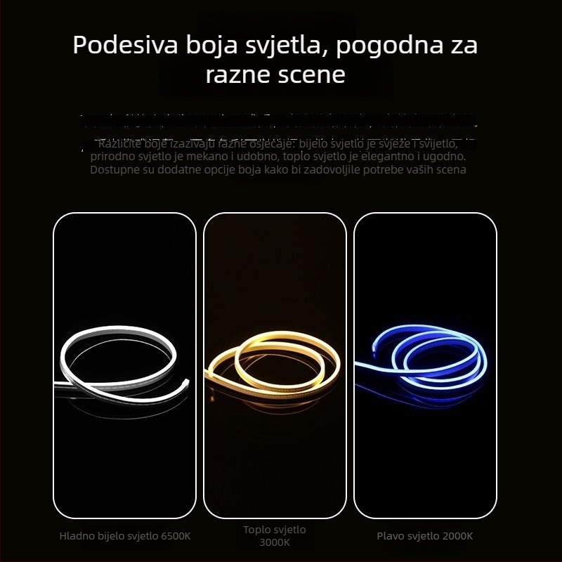 USB LED traka s daljinskim upravljačem i vremenskim prekidačem, napajanje iz utičnice, samoljepljiva ambijentalna svjetiljka