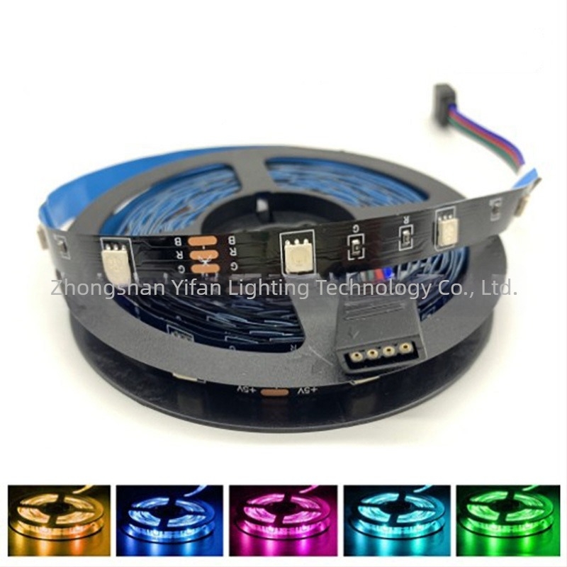 LED trak 5V 5050RGB, višebojna promjena boja Bluetooth upravljanje, 24 tipke, daljinski upravljač, atmosferično osvjetljenje