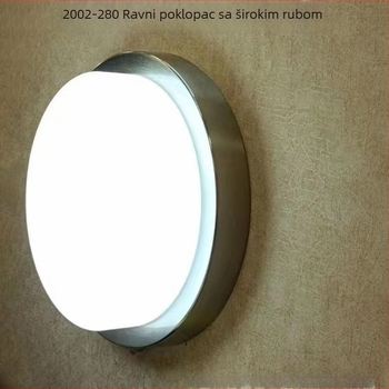 LED okrugla plafonjera za spavaću sobu i radnu sobu, retro-inspiriran minimalistički dizajn