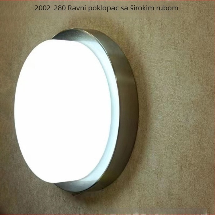 LED okrugla plafonjera za spavaću sobu i radnu sobu, retro-inspiriran minimalistički dizajn