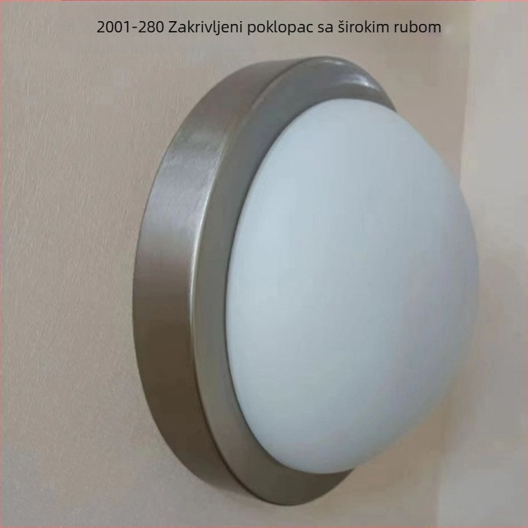 LED okrugla plafonjera za spavaću sobu i radnu sobu, retro-inspiriran minimalistički dizajn