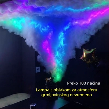 LED svjetlo oblaka s DIY oblikom slova — dekorativna USB lampica za spavaću sobu