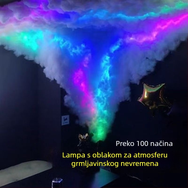 LED svjetlo oblaka s DIY oblikom slova — dekorativna USB lampica za spavaću sobu