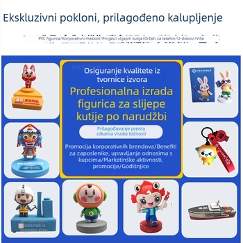 PVC mekani gumeni 3D karikatura privjesak za ključeve - prilagođeni INS stil