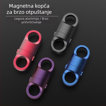 Kljucni lanac od aluminijske legure s brzim mehanizmom otpuštanja, magnetska kuka za ribolov sa snažnim magnetom