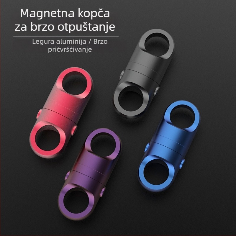 Kljucni lanac od aluminijske legure s brzim mehanizmom otpuštanja, magnetska kuka za ribolov sa snažnim magnetom