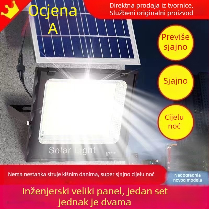 Solarna vanjska svjetiljka – snažna LED rasvjeta za ulice i dvorišta, automatsko uključivanje noću