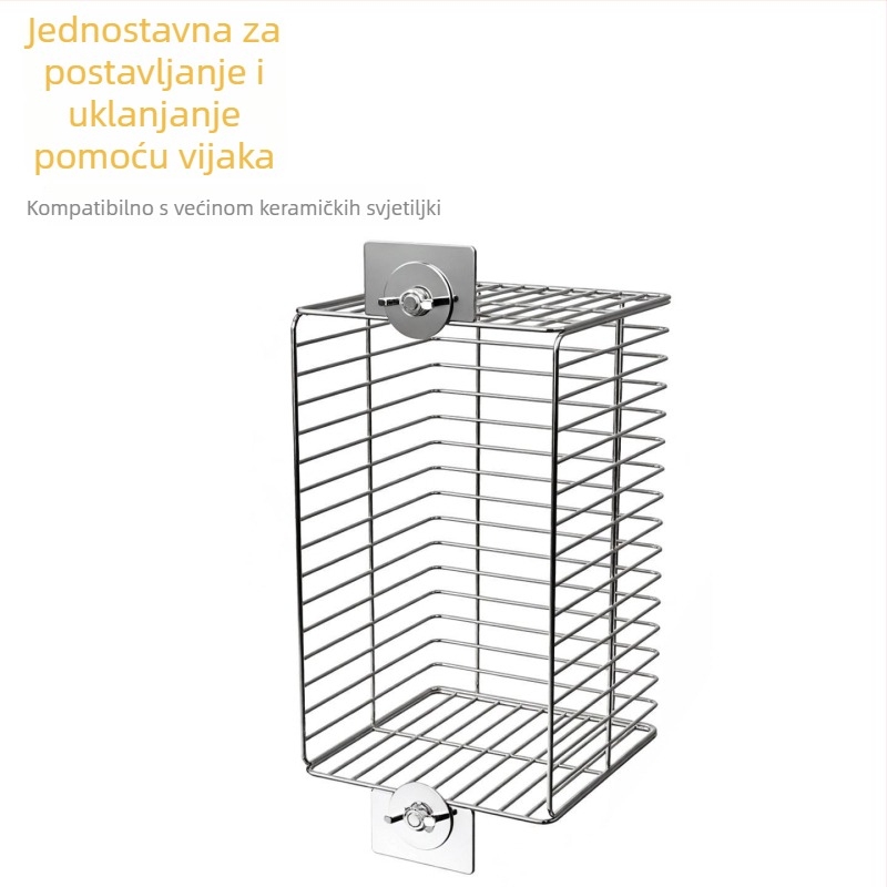 Nerđajući čelično sjenilo lampe protiv opeklina za kavez za ptice