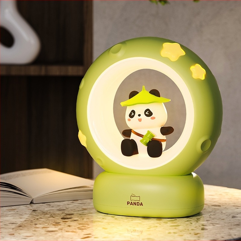 Panda stolna lampa na baterije, noćna svjetiljka za spavaću sobu, zaštita očiju pri hranjenju djeteta, noćno svjetlo uz kreveta u domu