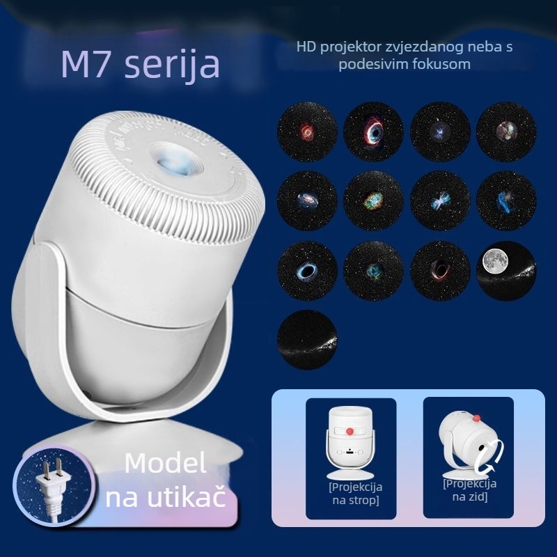Projektor zvjezdane noći, ambijentalno svjetlo za spavaću sobu, noćna svjetiljka za plafon, romantičan dar