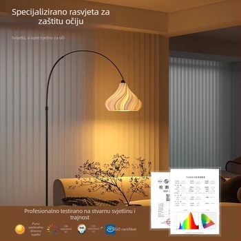 Italijanski stil minimalistička stojeća svjetiljka s ribarskim motivom za dnevni boravak – luksuzna ambijentalna rasvjeta uz kut kauča i u spavaću sobu