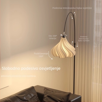 Italijanski stil minimalistička stojeća svjetiljka s ribarskim motivom za dnevni boravak – luksuzna ambijentalna rasvjeta uz kut kauča i u spavaću sobu