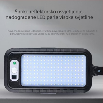 Solarna vanjska zidna svjetiljka sa senzorom pokreta za osvjetljenje vrta, dvorišta i vile