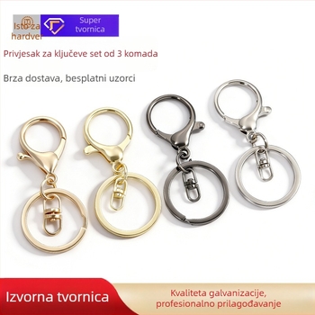Metalni privjesak za ključeve s plišanim lutkom