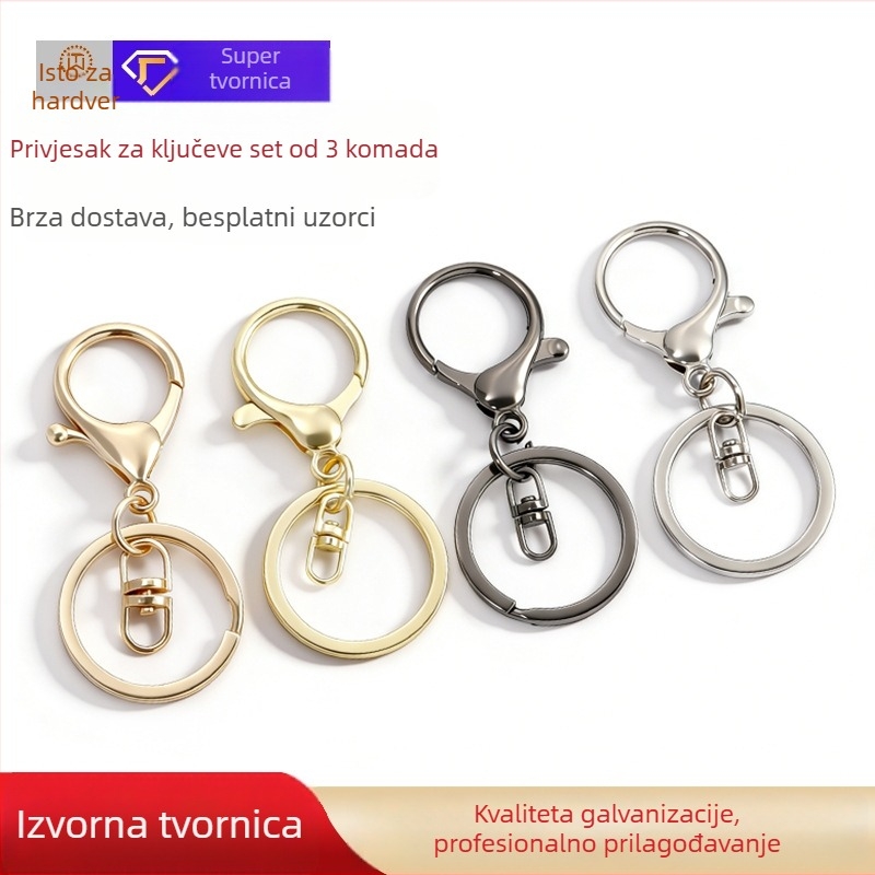 Metalni privjesak za ključeve s plišanim lutkom