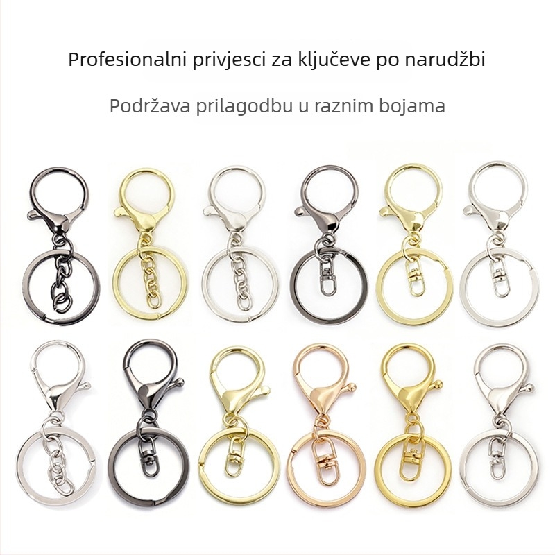 Metalni privjesak za ključeve s plišanim lutkom
