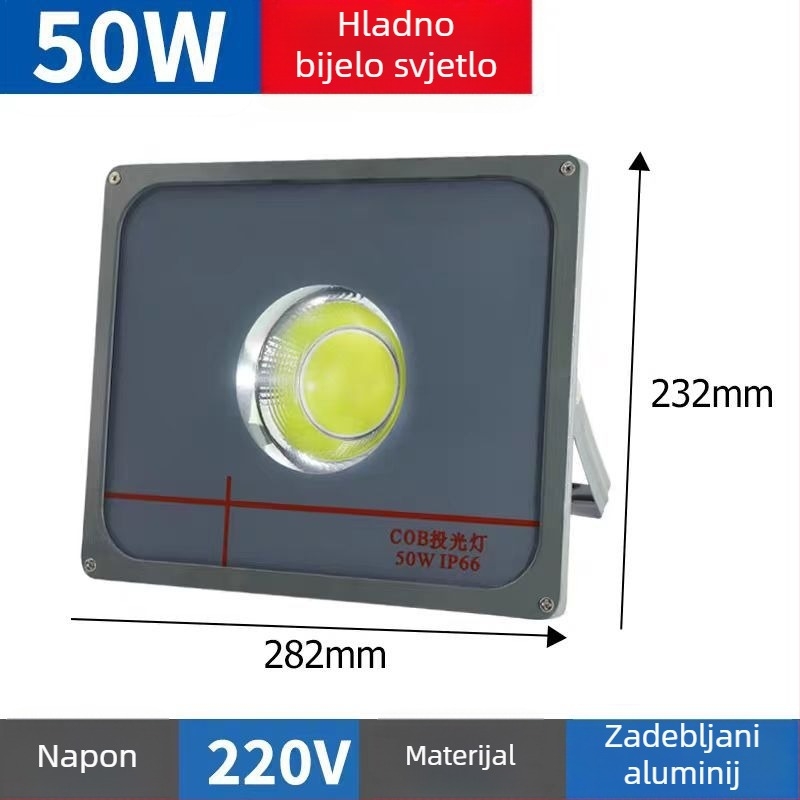 LED vanjski reflektor s vodootpornim kućištem za reklame, dvorište i ulično osvjetljenje, usmjereno osvjetljenje i toranj osvjetljenje, industrijsko osvjetljenje
