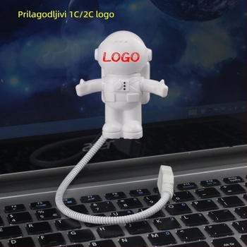USB svjetlo u obliku astronauta, LED noćna lampica, USB napajanje, kreativan poklon