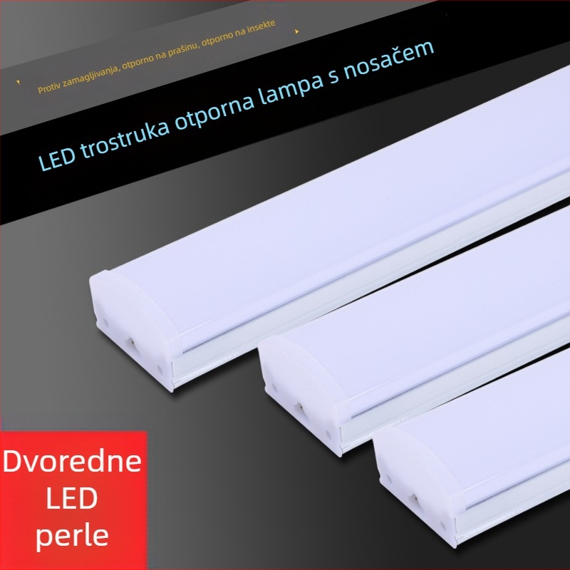 LED lampa za pročišćavanje s tri zaštite, integrirani nosač, otporna na prašinu fluorescencijska svjetiljka za ured i učionu