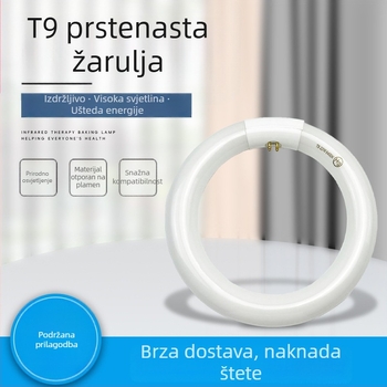 T9 kružna stropna svjetiljka, okrugli oblik, zamjenska četvero-pin fluorescencijska žarulja, bijela svjetlost, 22W/32W/40W, za kućnu i komercijalnu upotrebu